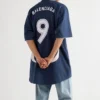 T-shirt de football oversize « Bleu » 641664TJV054482