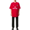 T-shirt de football oversize « Rouge Blanc » 641658TJV516540