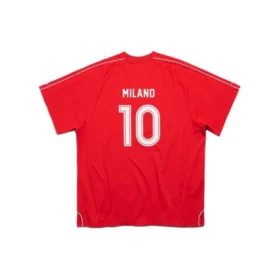 T-shirt de football oversize « Rouge Blanc » 777705TPVV36643