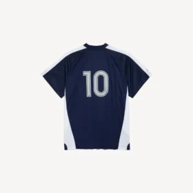 T-shirt de football pour homme oversize, bleu marine