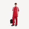 T-shirt de football pour homme oversize, rouge