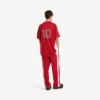 T-shirt de football pour homme oversize, rouge
