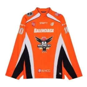T-shirt de hockey à manches longues à empiècements « Orange » 657105TKV247074