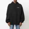T-shirt de sport classique Balenciaga pour homme, imprimé alphabétique, noir 641679TJVE51000