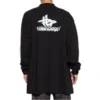 T-shirt de sport à manches longues superposé Oversized « Black White » 739027TPVF21070