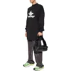 T-shirt de sport à manches longues superposé Oversized « Black White » 739027TPVF21070