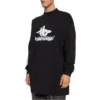 T-shirt de sport à manches longues superposé Oversized « Black White » 739027TPVF21070