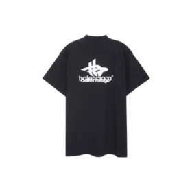 T-shirt de sport superposé oversize « Black White » 739028TPVF21070