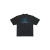 T-shirt de surfeur coupe moyenne « Black Blue » 764235TPVM31412
