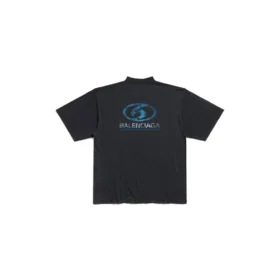 T-shirt de surfeur coupe moyenne « Black Blue » 764235TPVM31412