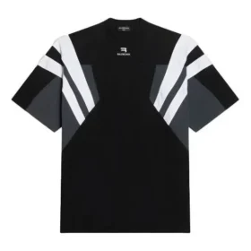 T-shirt de survêtement Sporty B « Noir Gris Blanc » 675306TLVA21150