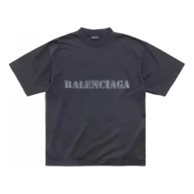 T-shirt de type pochoir « Noir » 764235TQVA31750
