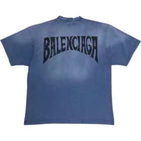 T-shirt dessiné à la main « Blue » 764235TPVU42671