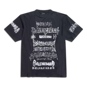 T-shirt DIY Metal « Black White » 641675TPVO31569