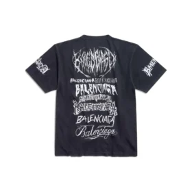 T-shirt DIY Metal « Black White » 641675TPVO31569