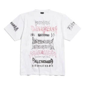 T-shirt Diy Metal « Blanc Noir Rouge » 641675TPVO29065