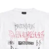 T-shirt Diy Metal « Blanc Noir Rouge » 641675TPVO29065