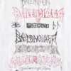 T-shirt Diy Metal « Blanc Noir Rouge » 641675TPVO29065