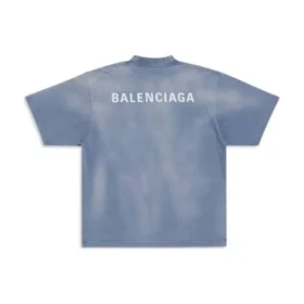 T-shirt dos nu coupe moyenne « Blue White » 764235TPVK14313