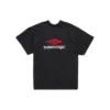 T-shirt à double devant « Washed Black » 791615TQVQ61021