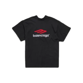 T-shirt à double devant « Washed Black » 791615TQVQ61021