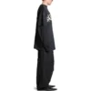 T-shirt à double devant « Washed Black » 791615TQVQ61021