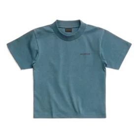T-shirt en coton avec logo « Blue » 681864TOVK74005
