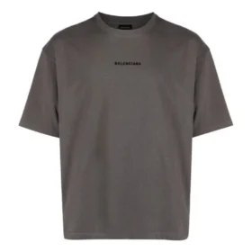 T-shirt en coton avec logo brodé « Grey » 612966TNVG91300