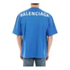 T-shirt en coton avec logo imprimé dans le dos « Blue » 570805THV808077