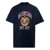T-shirt en coton avec logo universitaire « Black » 676589TLV898067