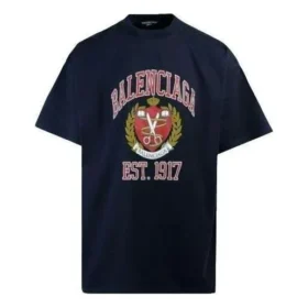T-shirt en coton avec logo universitaire « Black » 676589TLV898067
