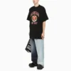 T-shirt en coton avec logo universitaire « Black » 676589TLV898067