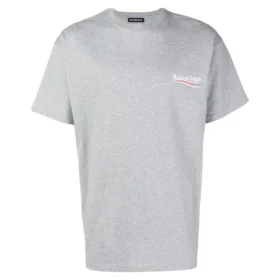 T-shirt en coton à logo politique « Gris » BLGA-508203-TAV44-GY