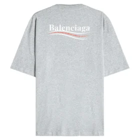 T-shirt en coton à logo politique « Gris » BLGA-508203-TAV44-GY