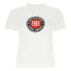 T-shirt en coton à manches courtes avec impression, blanc 612964TJVD69000