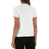 T-shirt en coton à manches courtes avec impression, blanc 612964TJVD69000