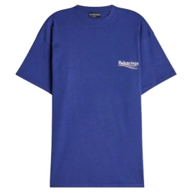 T-shirt en jersey de coton à logo politique BLGA-508203-TAV44-BL