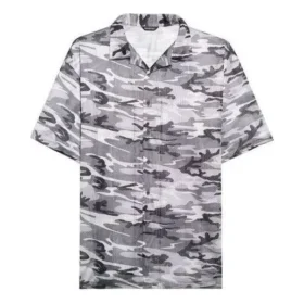 T-shirt en maille camouflage « Grey » 647651TJLC51240