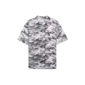 T-shirt en maille camouflage « Grey » 647651TJLC51240