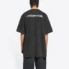 T-shirt à fente « Washed Black » 675016TLVB39034