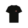 T-shirt homme Balenciaga à col rond et manches courtes, imprimé logo sur la poitrine, noir 620967TIV791000