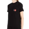 T-shirt homme Balenciaga à col rond et manches courtes, imprimé logo sur la poitrine, noir 620967TIV791000
