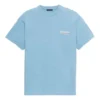 T-shirt homme Balenciaga à col rond et manches courtes, imprimé « Political Campaign », bleu 570803TBV425840