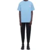T-shirt homme Balenciaga à col rond et manches courtes, imprimé « Political Campaign », bleu 570803TBV425840