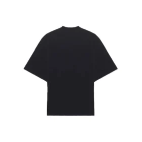 T-shirt homme Balenciaga à manches courtes, coupe ample, imprimé motif de course et logo, noir 641614TJVK61070