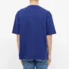 T-shirt homme Balenciaga à manches courtes, logo alphabétique, bleu 612966TIV541195