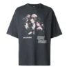 T-shirt homme Balenciaga série Speed Hunter, logo imprimé, style rétro, coupe ample, manches courtes, noir 541877TCV381055