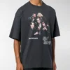 T-shirt homme Balenciaga série Speed Hunter, logo imprimé, style rétro, coupe ample, manches courtes, noir 541877TCV381055