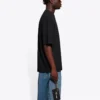 T-shirt homme Balenciaga SS21, couleur unie, imprimé logo, manches courtes, noir 612966TJV871070