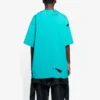 T-shirt homme Balenciaga SS21 à imprimé alphabétique, col rond et manches courtes, vert 651795TKVB84661